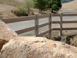 Timbercrete precast fence Thousand Oaks