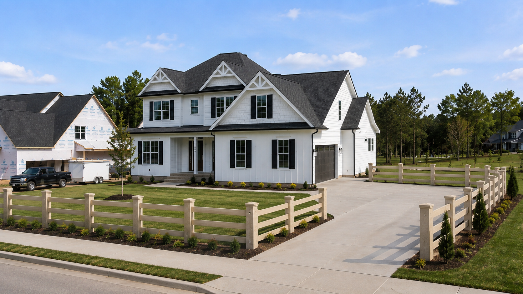 Cement Fence Moorpark by Timbercrete Inc.